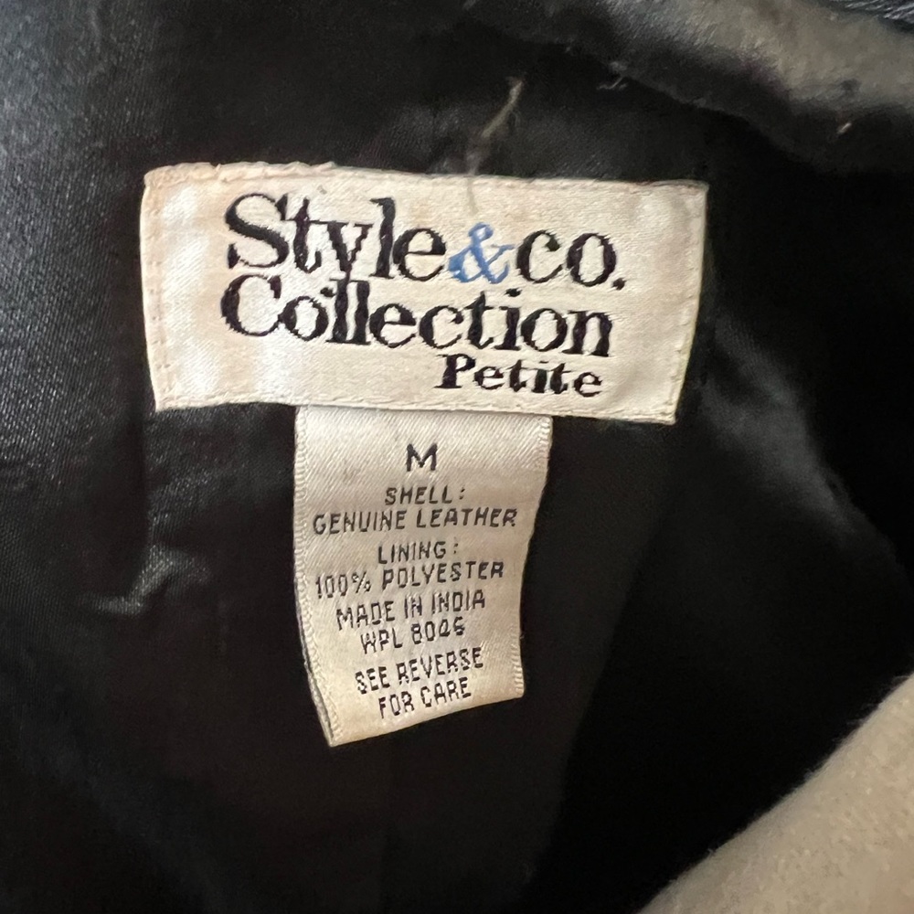 Leather black jacket - Picture 4 of 4